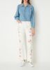 MOS MOSH Sylvia blouse in lyocellblend met ballonmouw en opengewerkt dessin online kopen
