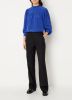 Scotch & Soda Blauwe Blouse Pintuck Blouse With Ruffle Collar online kopen