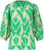 Geisha 33219 20 530 blouse green/sand comb online kopen