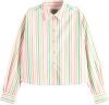 Scotch & Soda Multi striped boxy fit shirt online kopen