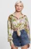 Guess LS bowed blouse van satijn met geknoopt detail online kopen