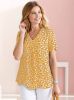 Comfortabele blouse in geel geprint van heine online kopen