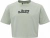 Looxs Revolution Cropped t shirt pistache voor meisjes in de kleur online kopen