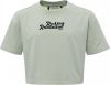 Looxs Revolution Cropped t shirt pistache voor meisjes in de kleur online kopen