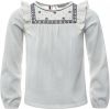 Looxs Revolution A lijn blouse offwhite borduur voor meisjes in de kleur online kopen