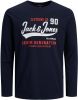 Jack & Jones jongens shirt 12213080/JJELOGO blauw online kopen