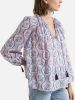 Antik batik Bedrukte blouse met ronde hals en lange mouwen Tanissa online kopen
