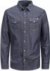 Jack en Jones:JACKenJONES Essentials Jjesheridan Shirt L/S Noos Medium Blue Denim/Slim | Freewear Jeans online kopen