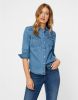 VERO MODA denim blouse VMMARIA light blue denim online kopen
