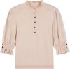 BA&SH Sera fijngebreide pullover met ruches online kopen