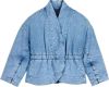 BA&SH Caly gewatteerd jacket van denim met steekzakken online kopen