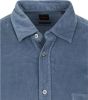 Hugo Boss casual overhemd Relegant blauw effen katoen wijde fit online kopen