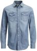 Jack en Jones:JACKenJONES Essentials Jjesheridan Shirt L/S Noos Medium Blue Denim/Slim | Freewear Jeans online kopen