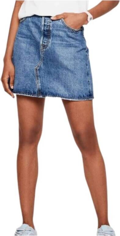 Levi's ® Jeansrok High Rise Iconic Skirt Jeansrok met franje en hoge taille online kopen