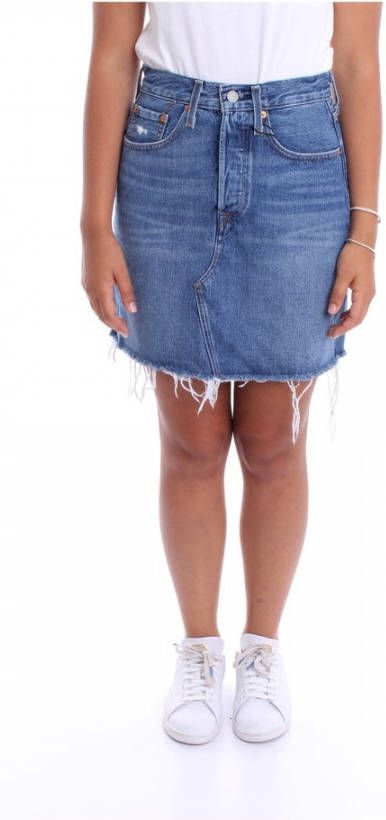 Levi's ® Jeansrok High Rise Iconic Skirt Jeansrok met franje en hoge taille online kopen