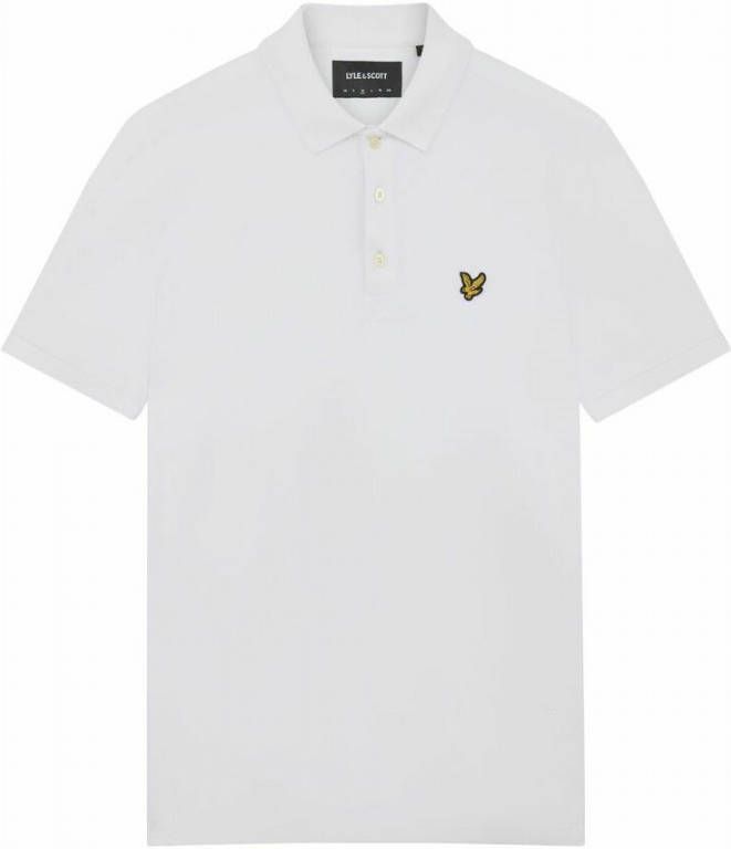 Lyle and Scott Sp400vog lyle en scott plain polo shirt, 626 white online kopen