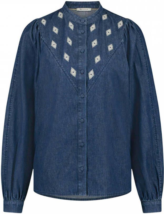 Nukus Fantasia blouse blauw , Blauw, Dames online kopen
