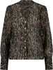 Tramontana blouse brander vlekken D07 06 301/9998 , Zwart, Dames online kopen