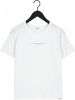 Penn & Ink S22f1068 1 90 penn en ink t shirt print white black online kopen