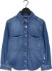 Scotch & Soda Blauwe Blouse Denim Shirt With Fringe Detail online kopen