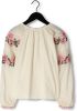 Scotch & Soda Witte Blouse Long Sleeved Flower Embroidery Top online kopen