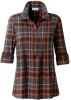Geruite blouse in koperkleurig geruit van heine online kopen