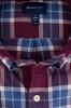 Gant blouse bordeaux blauw geruit Regular Fit online kopen