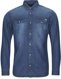 Jack en Jones:JACKenJONES Essentials Jjesheridan Shirt L/S Noos Medium Blue Denim/Slim | Freewear Jeans online kopen