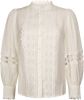 Aaiko Lenora blouse met broderie en pofmouw online kopen