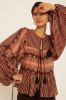 Antik batik Amelia voile blouse , Bruin, Dames online kopen