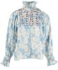 Antik batik Peony blouse , Blauw, Dames online kopen