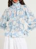 Antik batik Peony blouse , Blauw, Dames online kopen