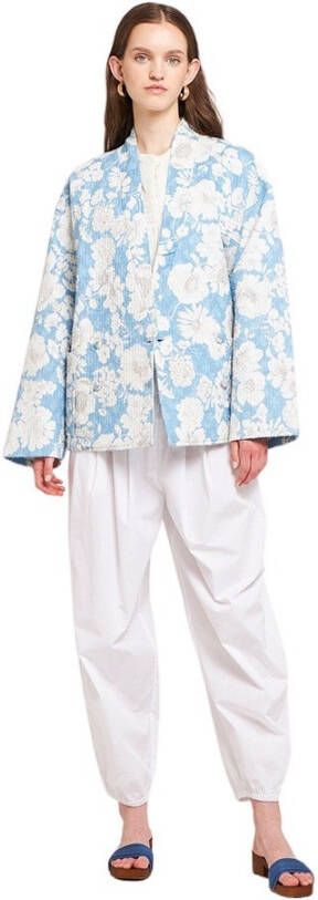 Antik batik Antieke Batik Peony Kimono , Blauw, Dames online kopen