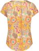 Geisha shirt Top multi flowers 33057 81/250 , Oranje, Dames online kopen