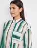 Gerry Weber gestreepte blouse van biologisch katoen groen/ecru/lichtroze online kopen