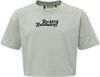 Looxs Revolution Cropped t shirt pistache voor meisjes in de kleur online kopen