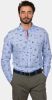New Zealand Auckland slim fit overhemd met all over print light blue online kopen