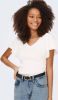 Only Onlleelo S/s terug pullover KNT Noos 15203888 , Wit, Dames online kopen