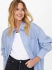 ONLY gestreepte blouse ONLMATHILDE lichtblauw/wit online kopen