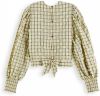 Scotch & Soda 164720 0603 scotch en soda checked seersucker top combo x online kopen