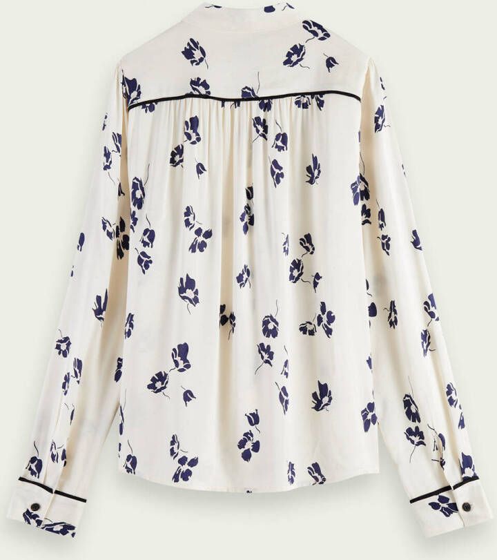 Scotch & Soda Slim fit blouse met bloemenprint online kopen