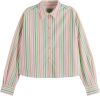 Scotch & Soda Multi striped boxy fit shirt online kopen