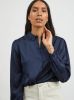 VILA blouse VIELLETTE van gerecycled polyester blauw online kopen