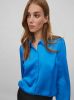VILA blouse VIELLETTE van gerecycled polyester blauw online kopen