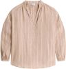 Woolrich Beige vloeibare streep blouse , Beige, Dames online kopen