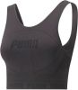 Puma evoknit crop sporttanktop zwart dames online kopen