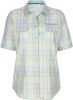 MONA Overhemdblouse met zomers ruitdessin Lila/Turquoise online kopen